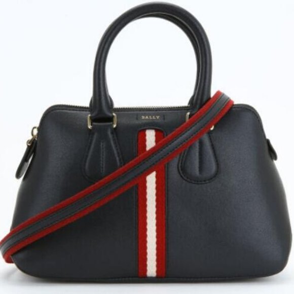 Black cow leather stiletto one-shoulder handbag